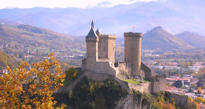 Château de Foix dans l'Ariège