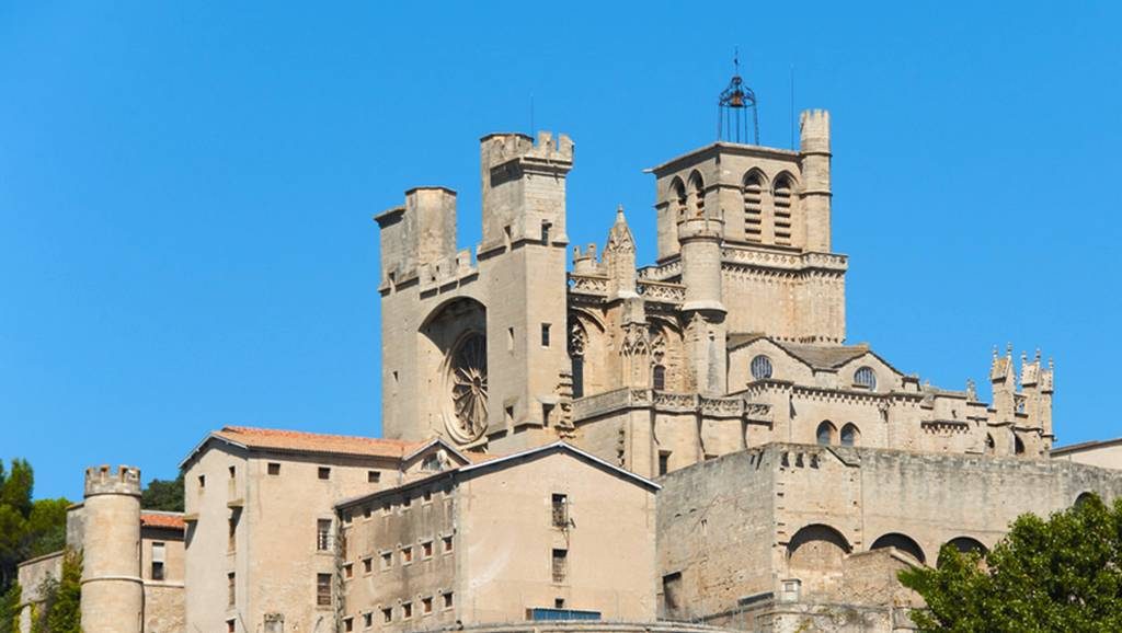 la cathédrale Saint-Nazaire de Béziers dans l'Hérault