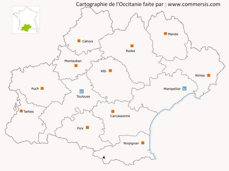 Départements de l'Occitanie